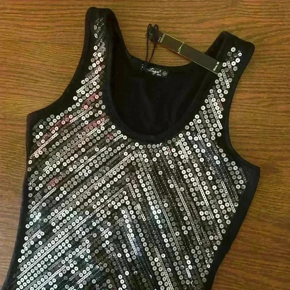 New with Tags Sequin Bodycon Mini Tube Dress Size Medium Party Date Night Disco - Picture 6 of 7